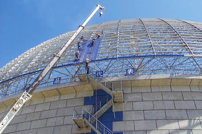 宝鸡发电厂球形网架